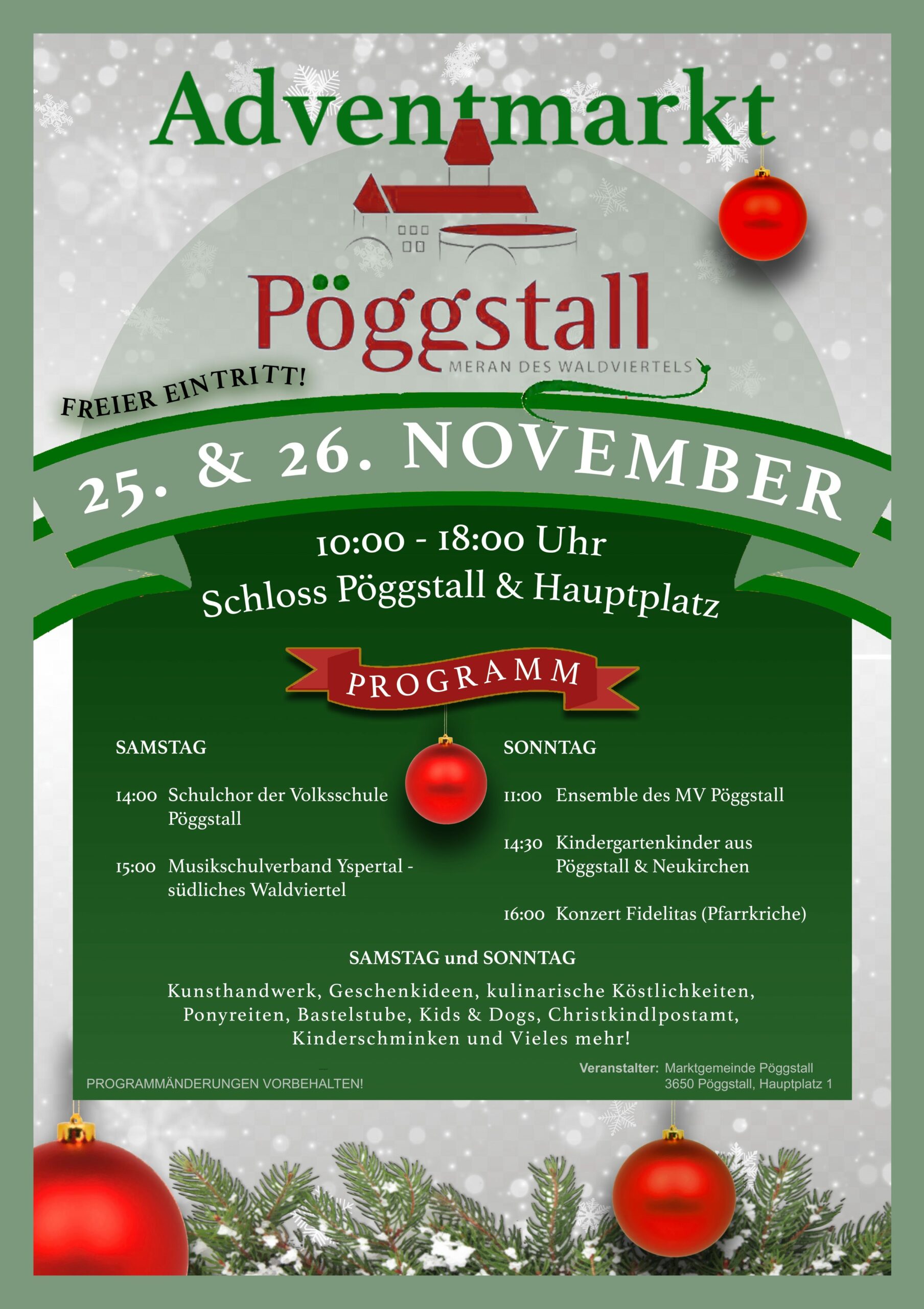 You are currently viewing Advent im Schloss Pöggstall