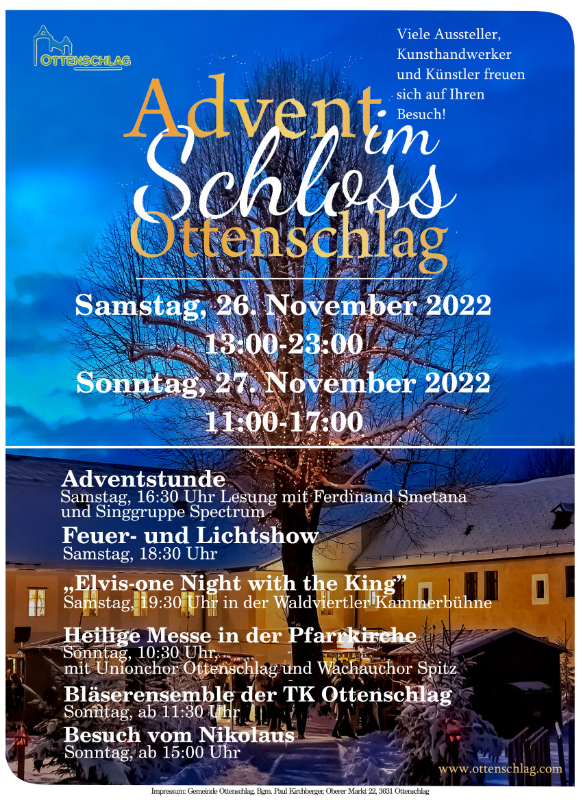 Sie betrachten gerade Advent im Schloss Ottenschlag