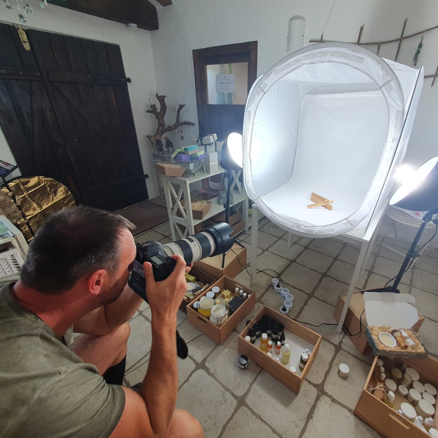 Mehr über den Artikel erfahren Fotoshooting am Kräuterhof