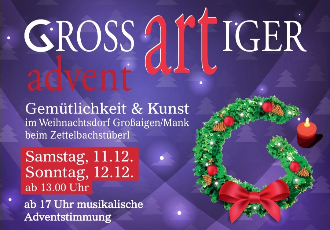 You are currently viewing GROSS art IGER advent in Mank !!!ABGESAGT!!!